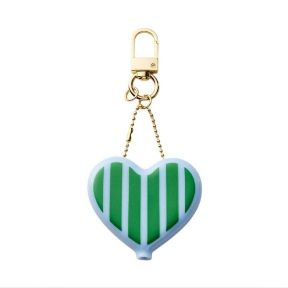 Kate Spade X Target Green and White Striped Heart Key Holder